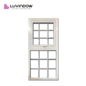 White Grille Aluminum Awning Windows